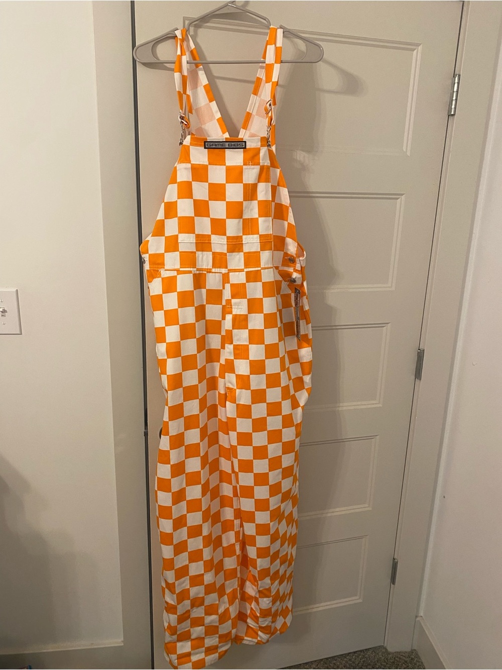 Game Bibs Tennessee checkerboard overalls